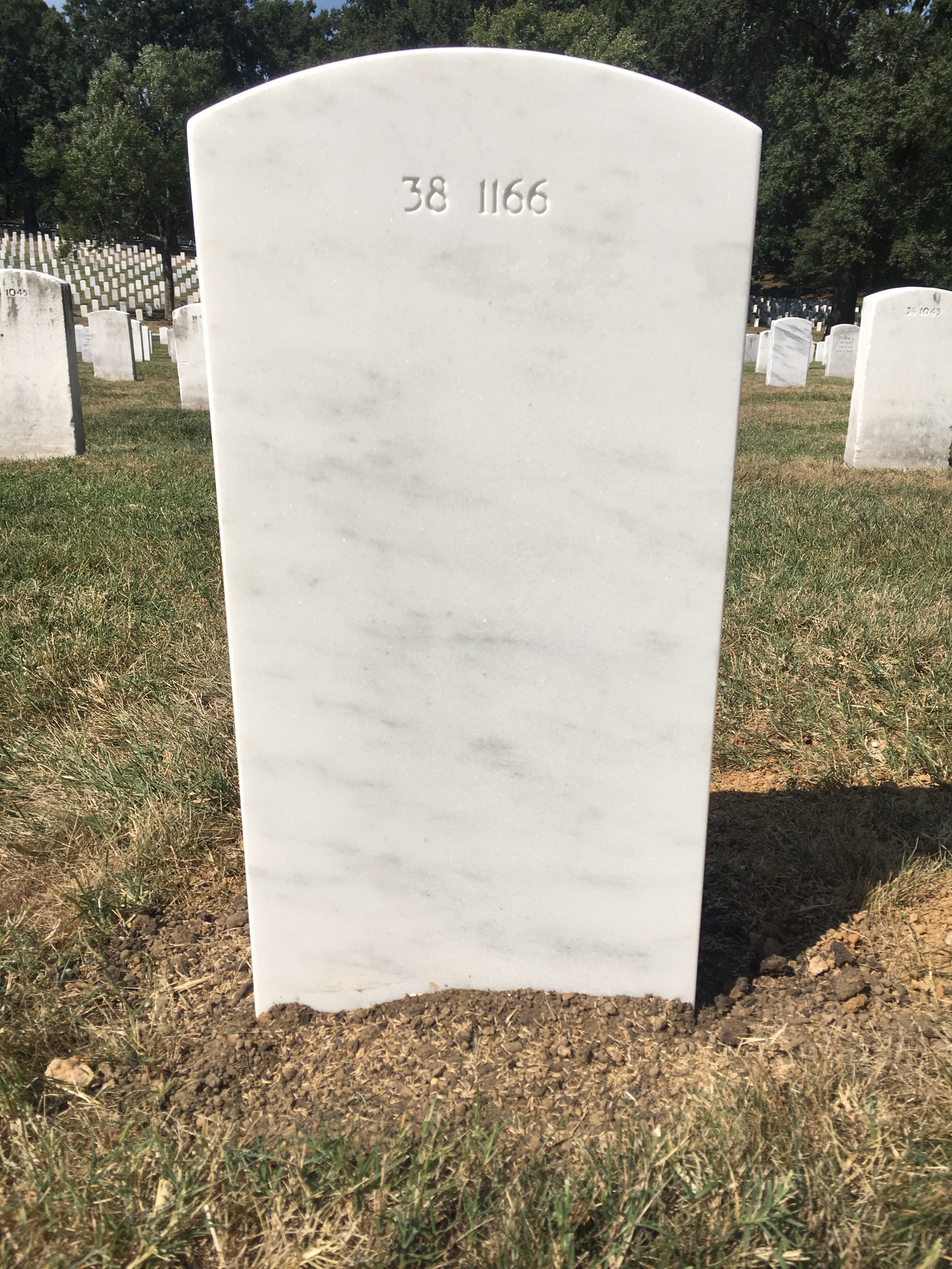 Back of headstone — William Rudolph Hunt