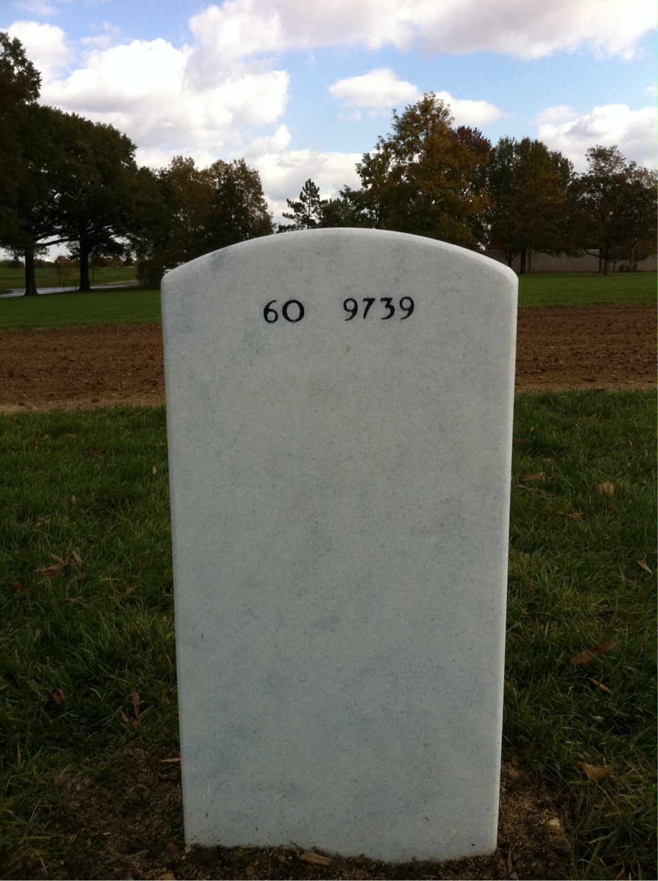Back of headstone — Peter A Sohm