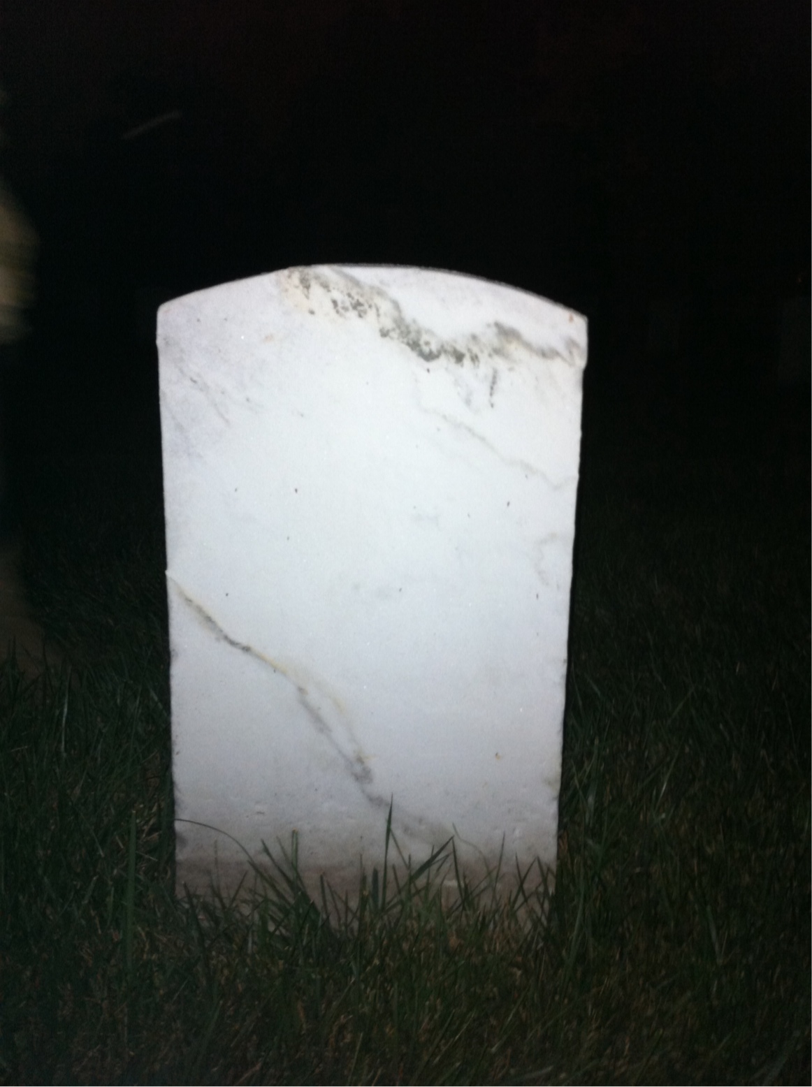 Back of headstone — Ralph Mull