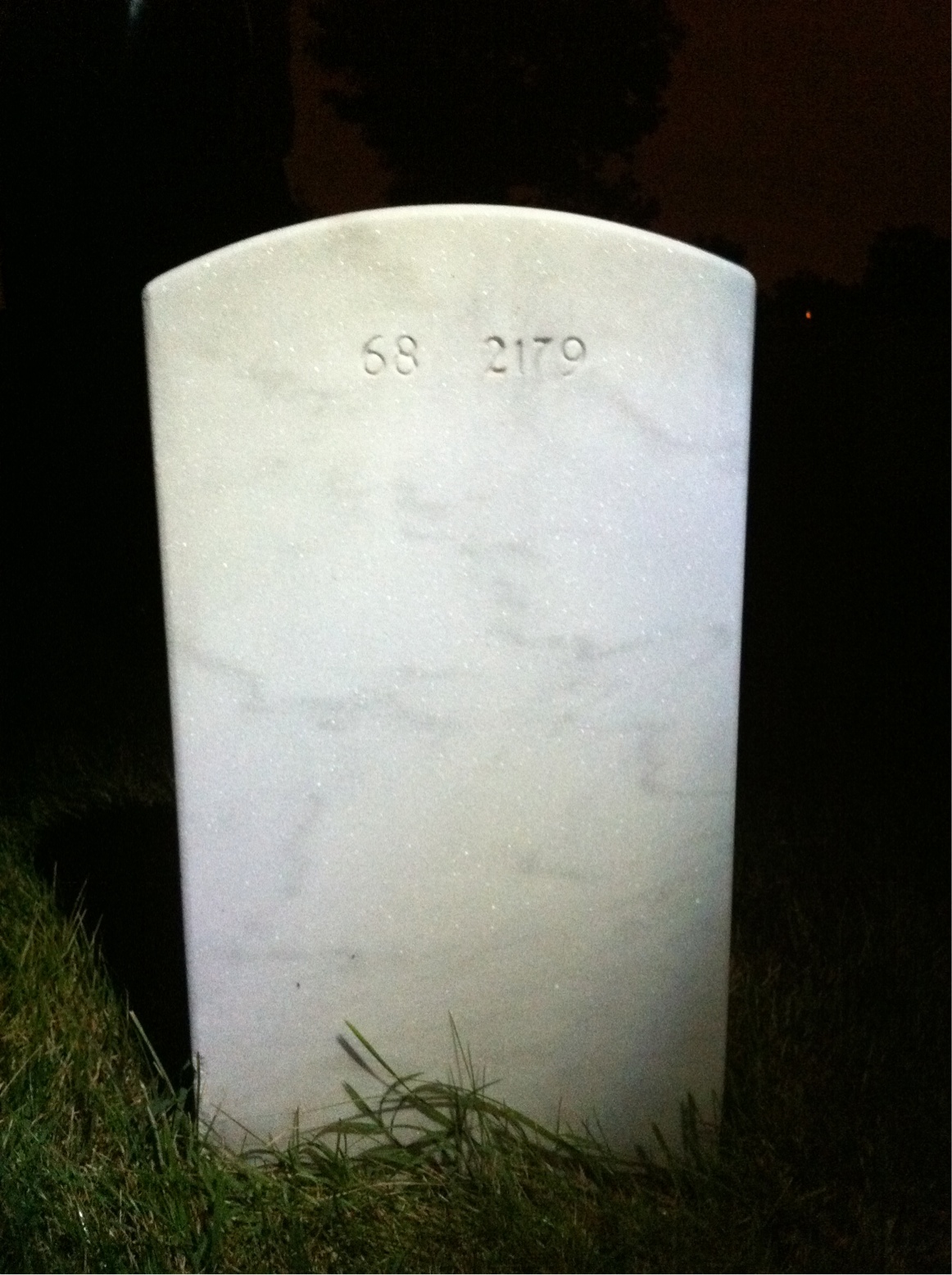 Back of headstone — Clifford Beech