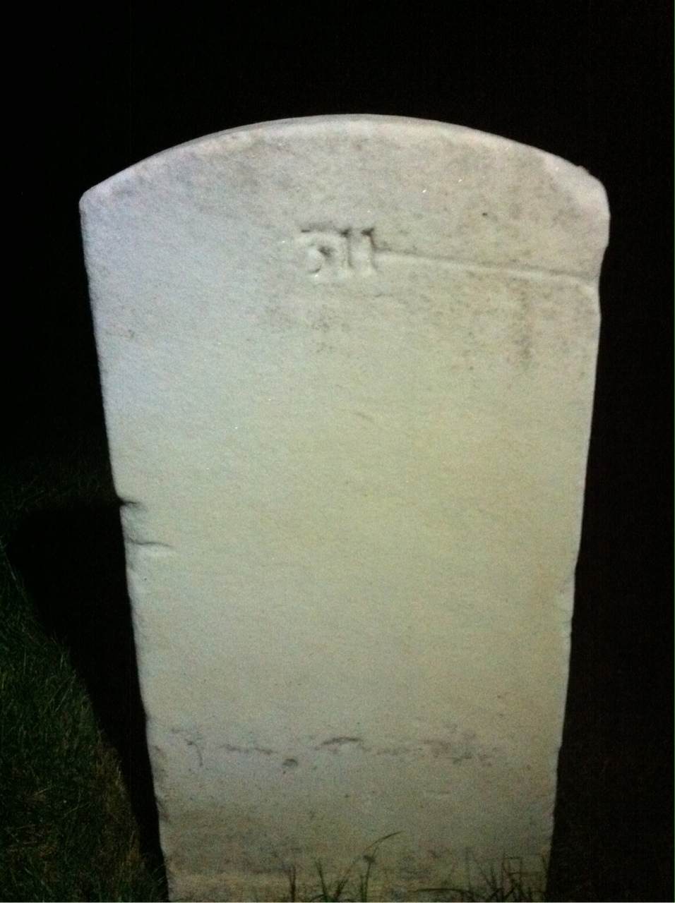Back of headstone — Bernard Altman