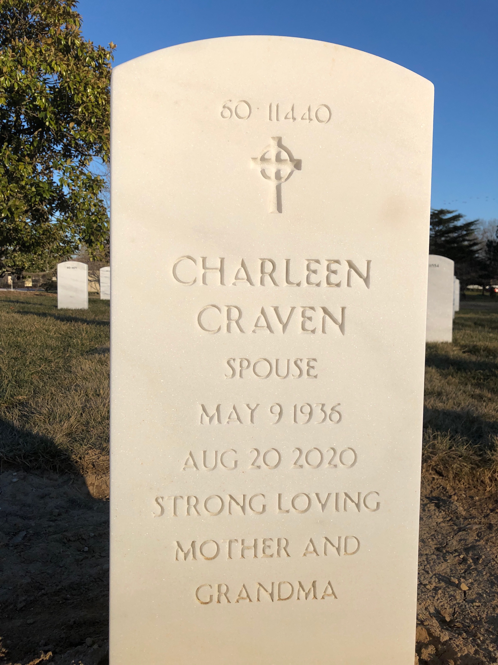 Back of headstone — Henry Bailey