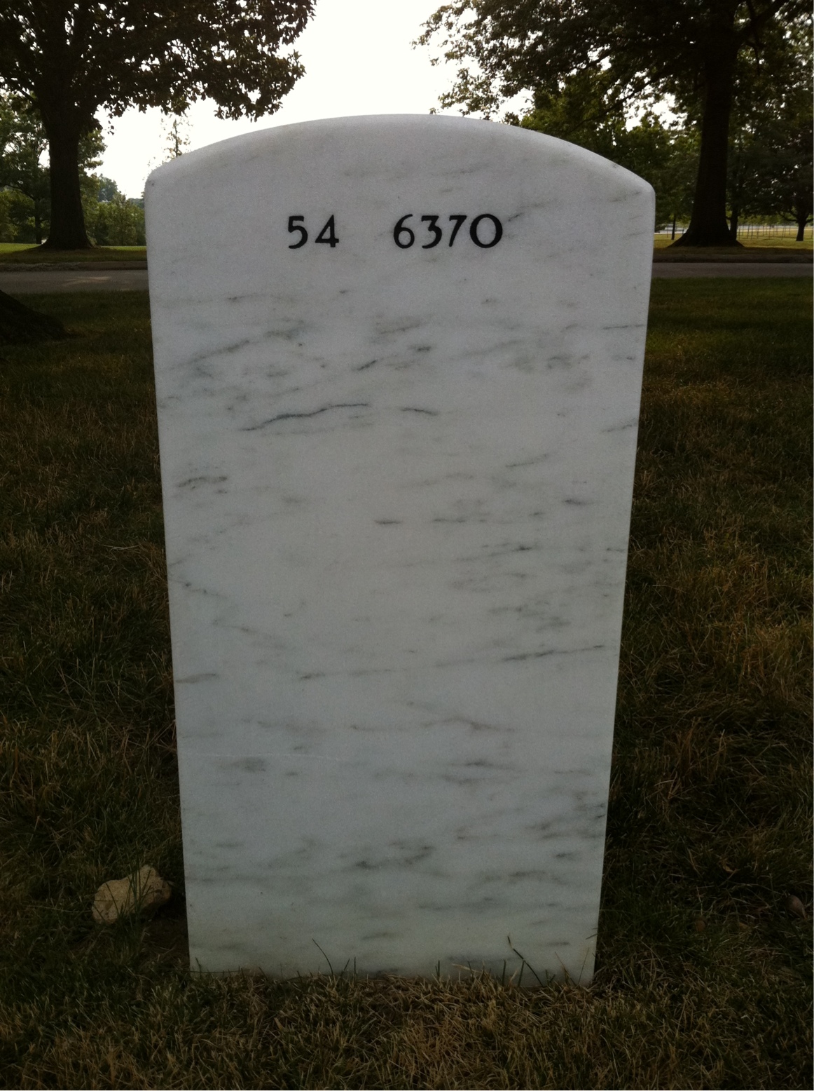 Back of headstone — Harold Macurdy