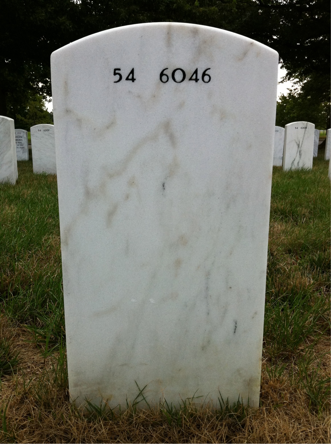 Back of headstone — Edythe Dyer