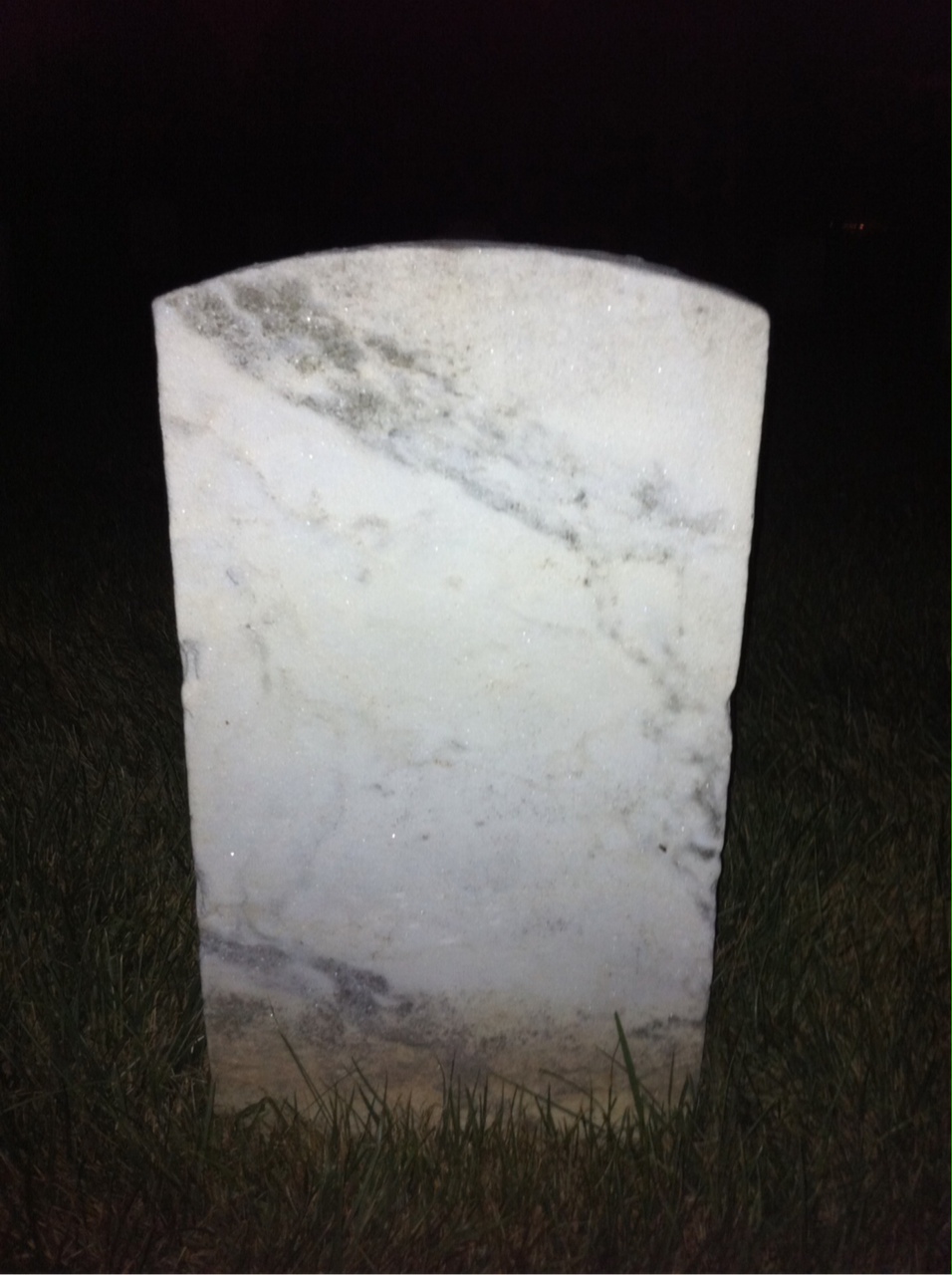 Back of headstone — William Baird
