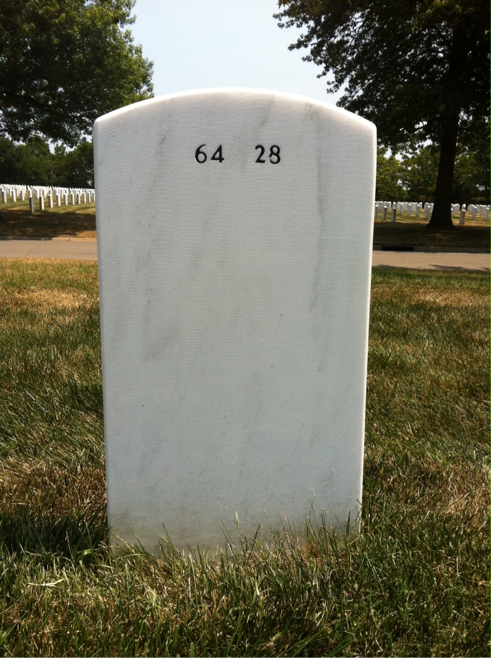 Back of headstone — Michael Kim