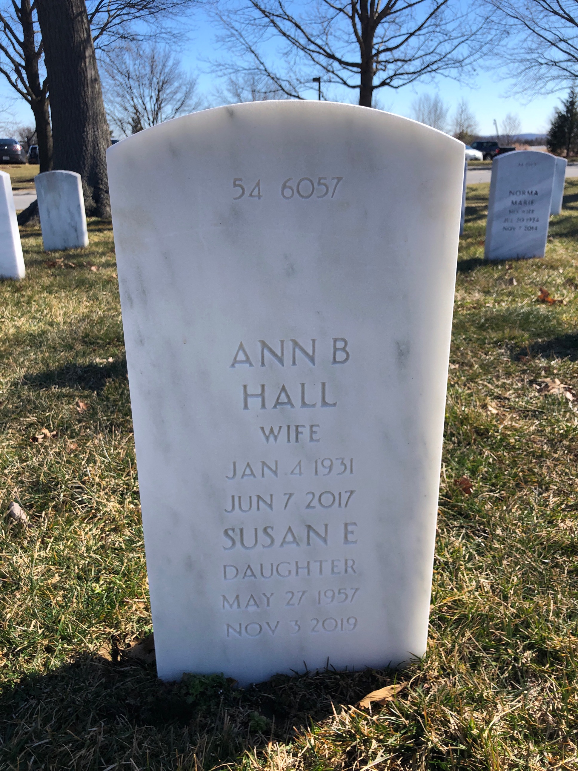 Back of headstone — Nathan Holway