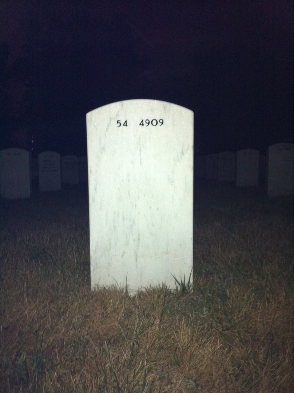 Back of headstone — Steven Towle