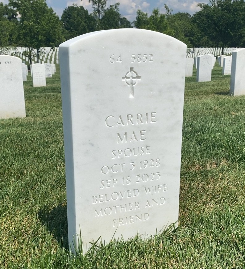 Back of headstone — Richard Hardy Rhone
