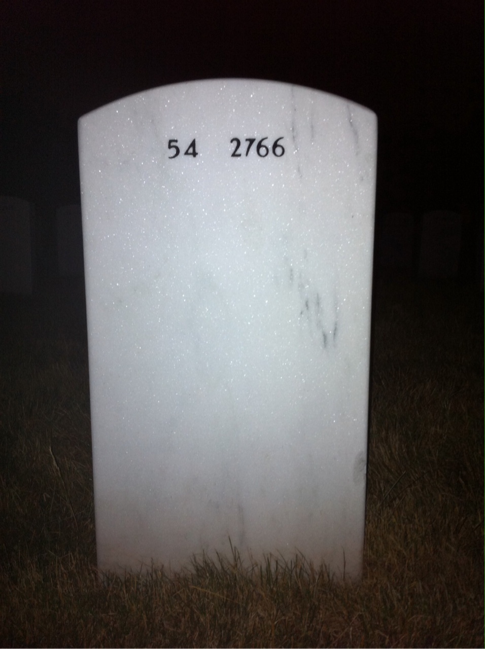 Back of headstone — Robert Clancy