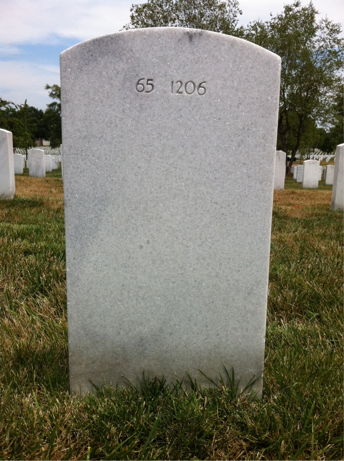 Back of headstone — Thomas E Roscoe
