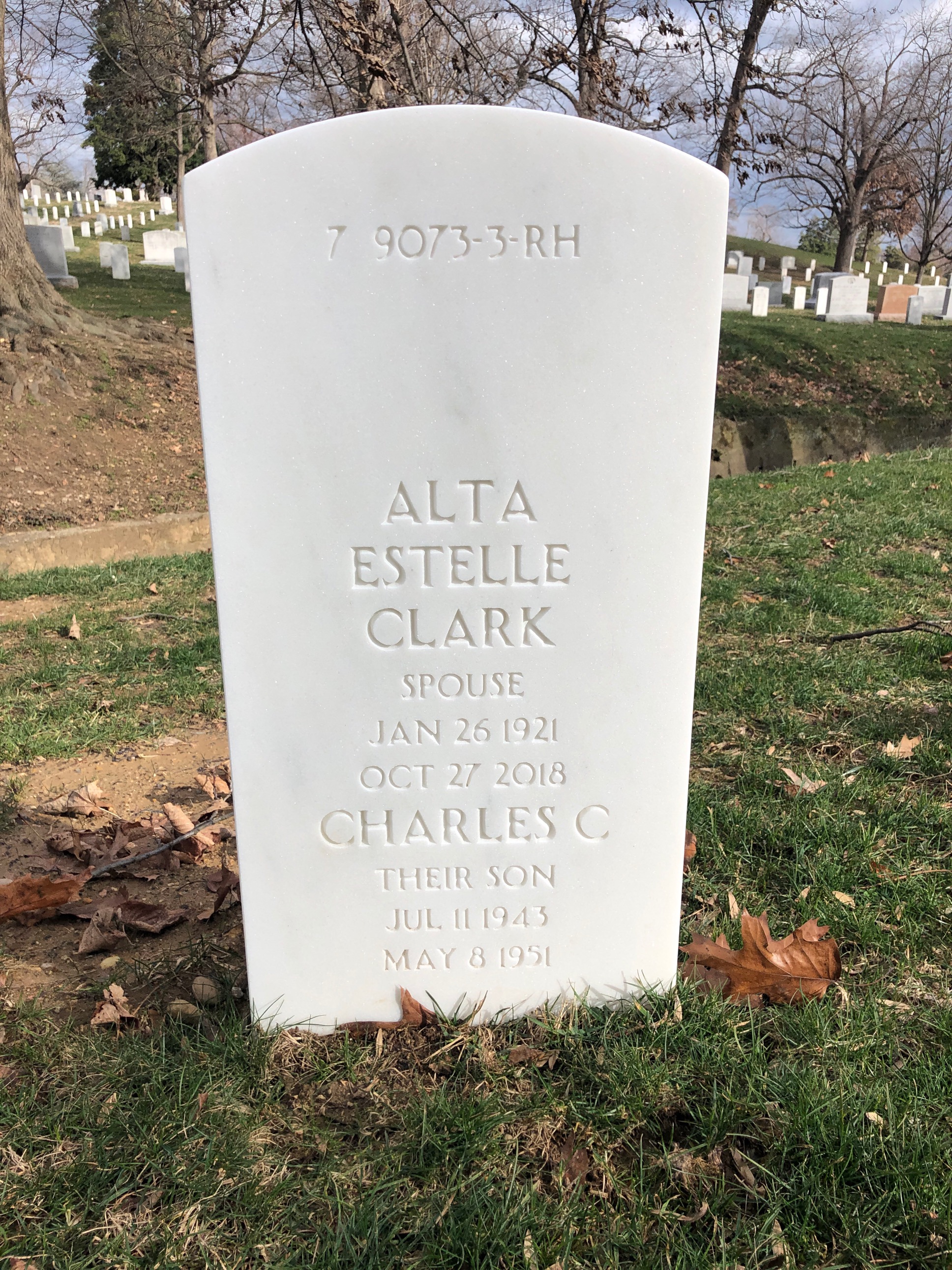 Back of headstone — Roland Britten