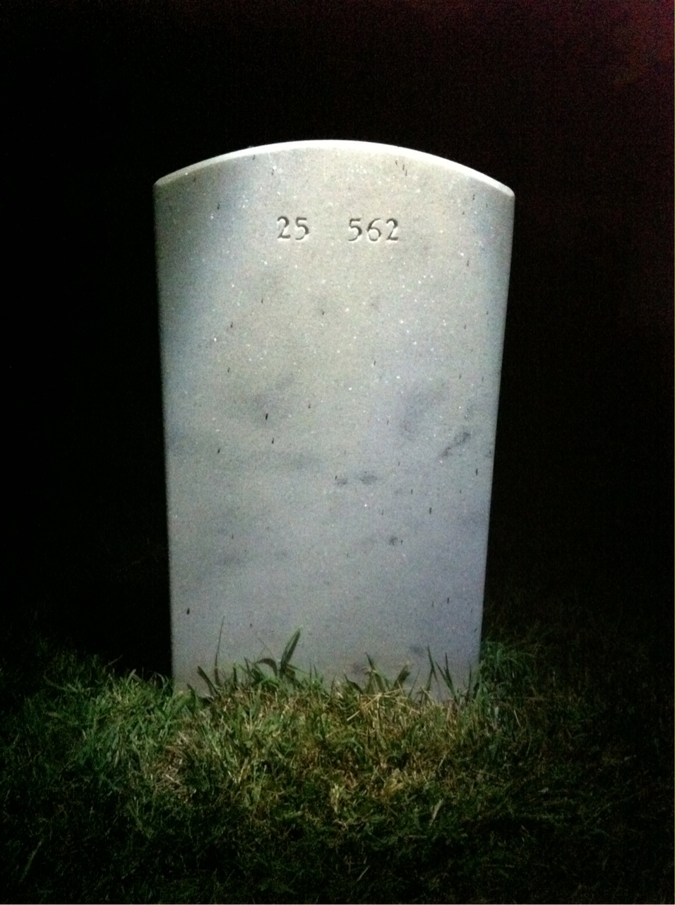 Back of headstone — Sampson Montgomery