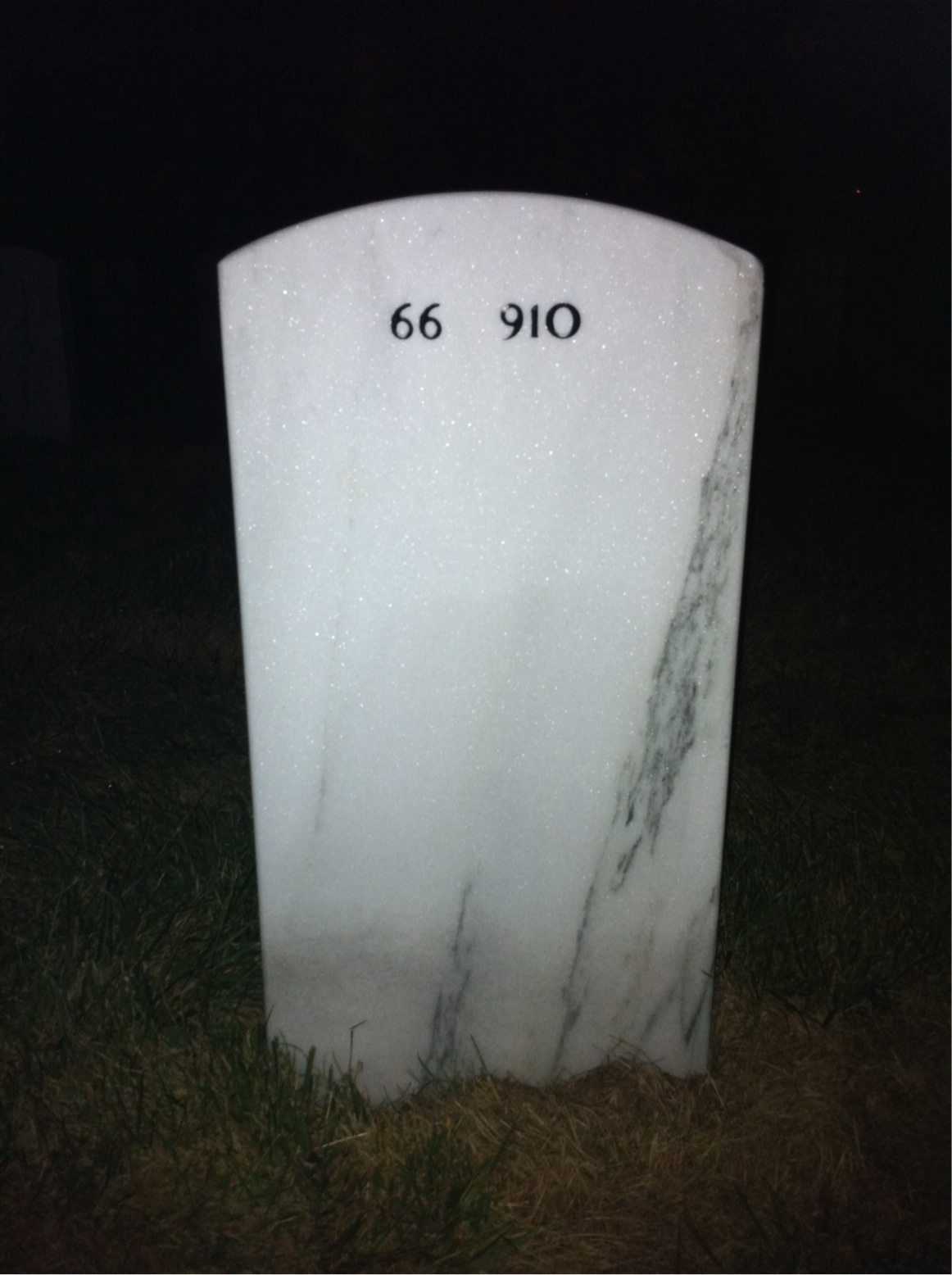 Back of headstone — Charles Olson
