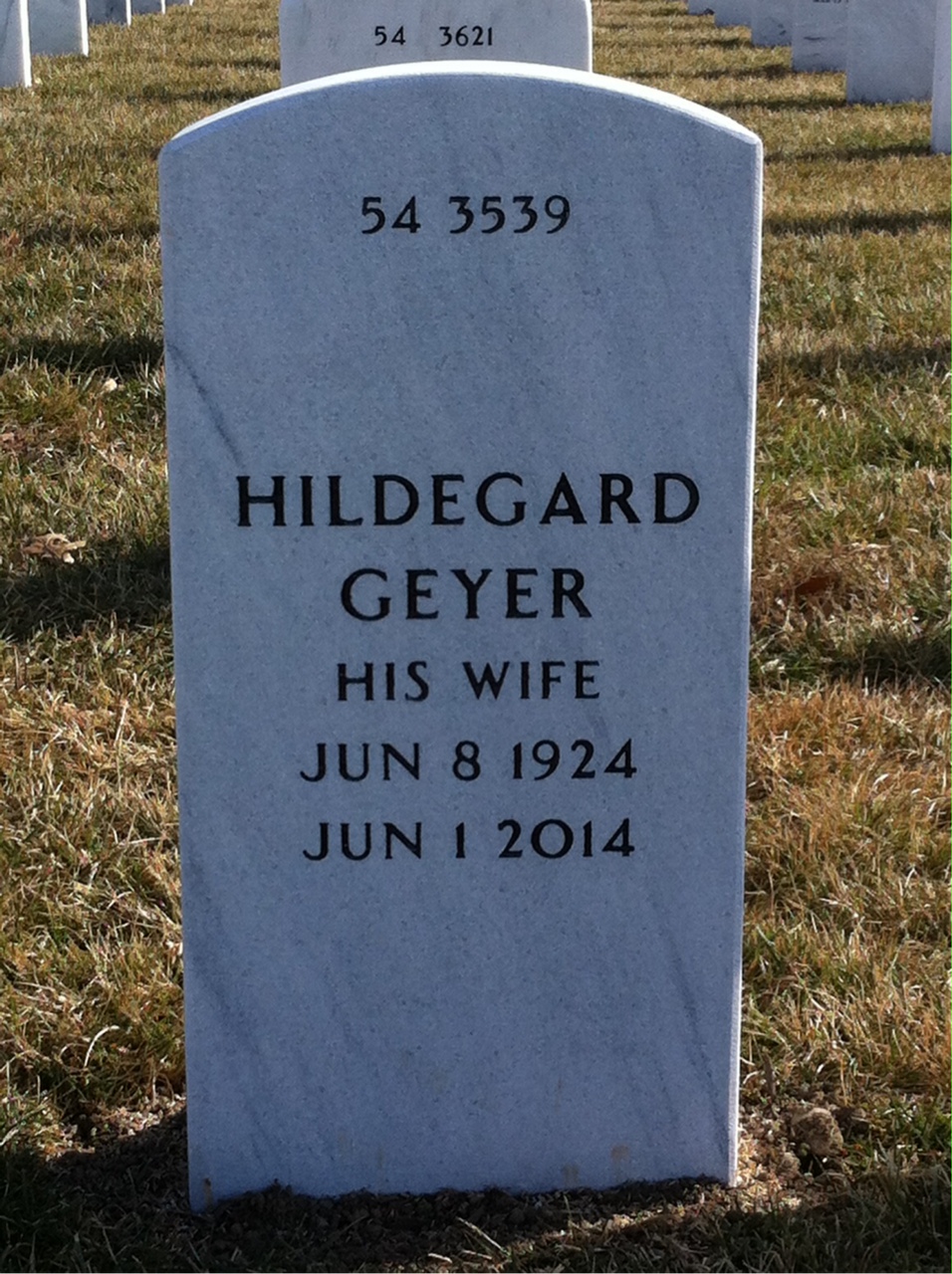 Back of headstone — Edward Jett