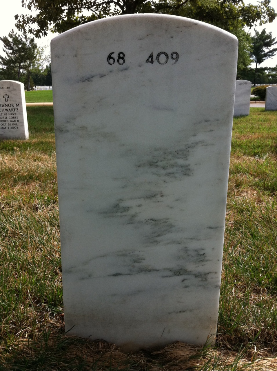 Back of headstone — Philip Ragatz