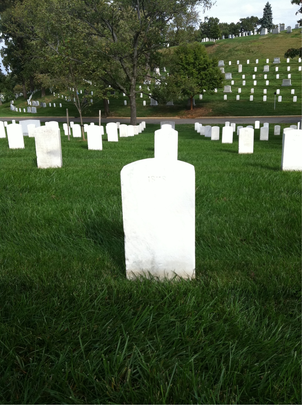 Back of headstone — James Mills
