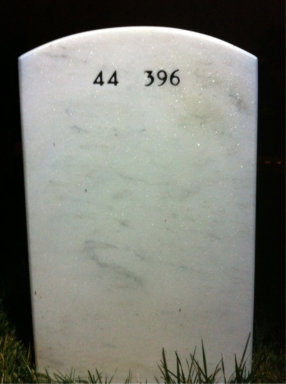 Back of headstone — Ralph Jones
