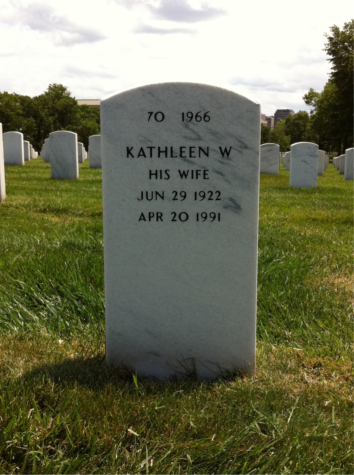 Back of headstone — Arthur Engelmann