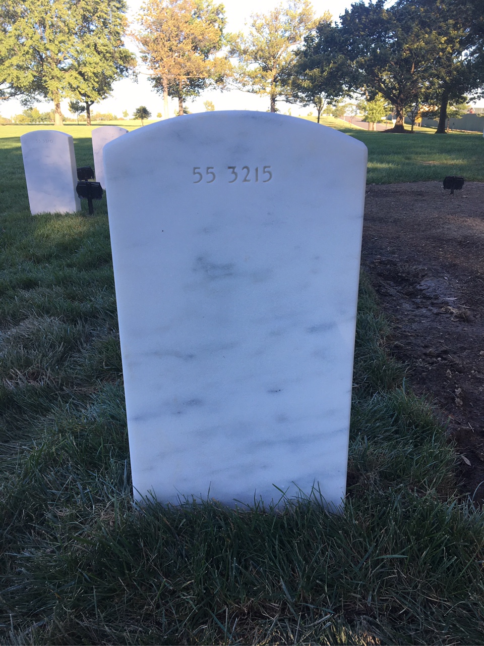 Back of headstone — Theodore B Clayton