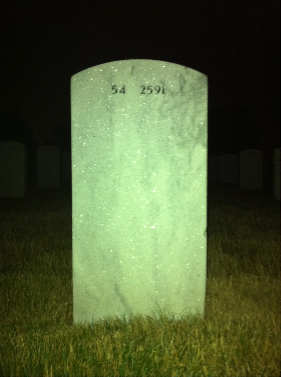 Back of headstone — Jess Rogers