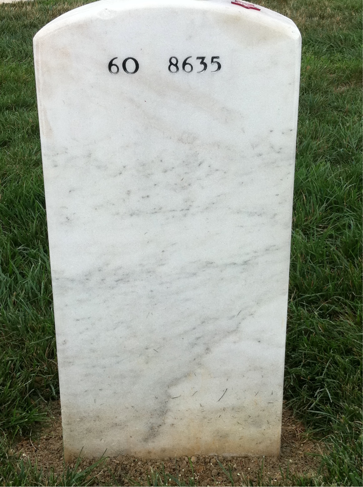 Back of headstone — Charles Wyckoff