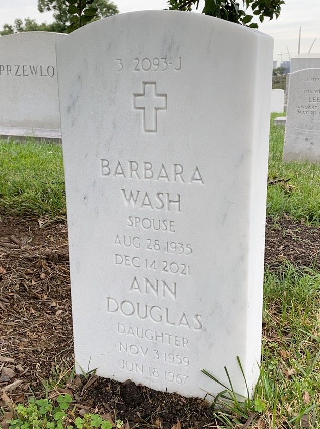 Back of headstone — Owen Baker