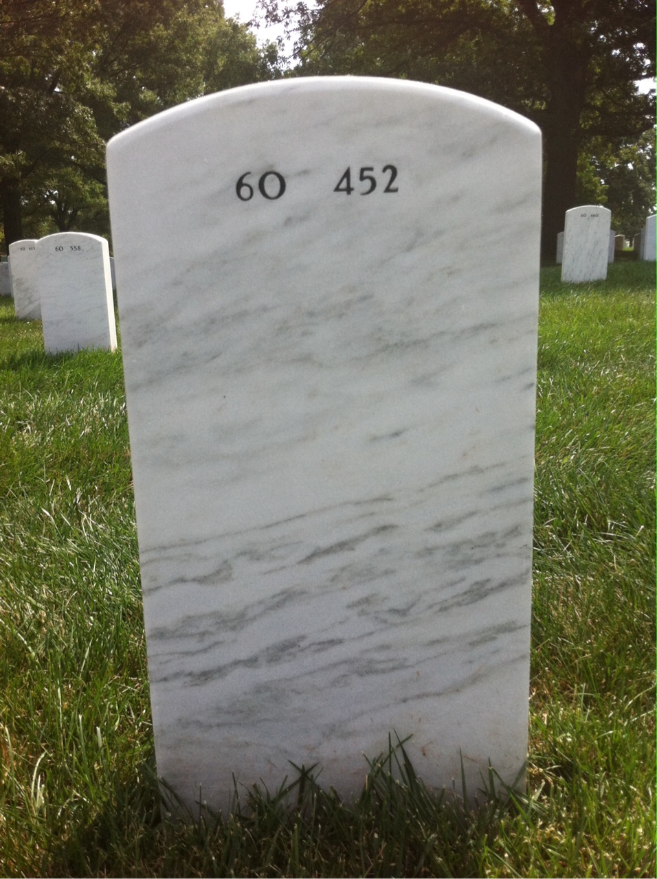 Back of headstone — Patrick Boggs