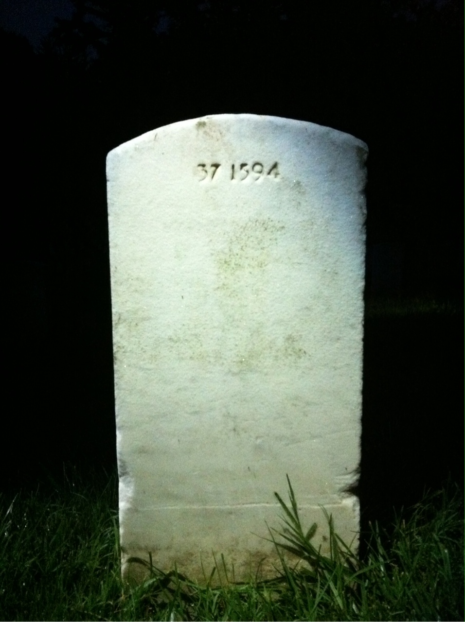Back of headstone — Sylvester Braden