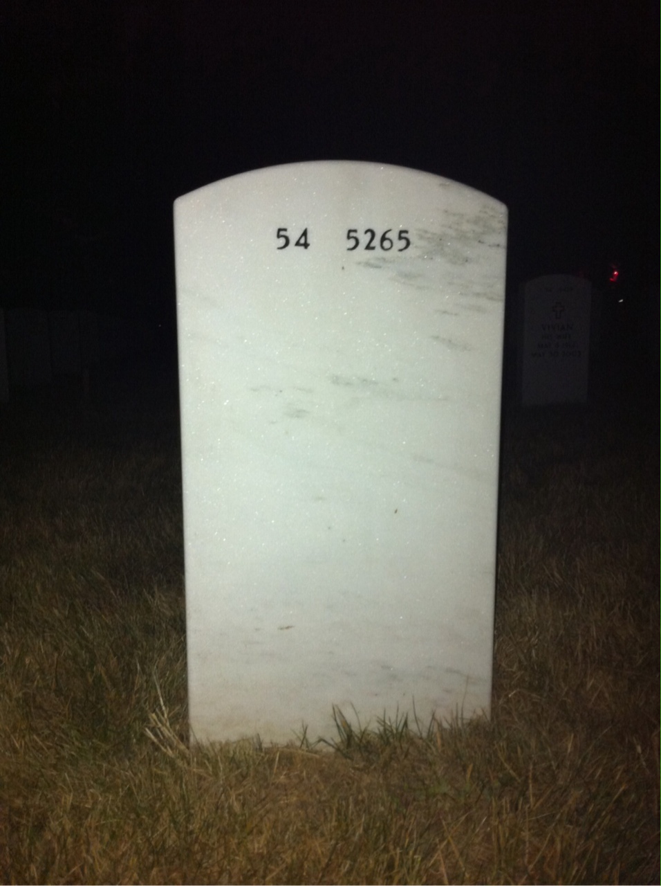 Back of headstone — Leo Profilet