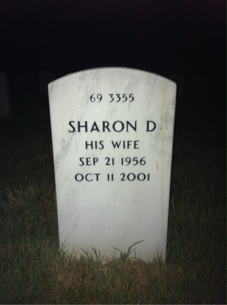 Back of headstone — George Hoskins