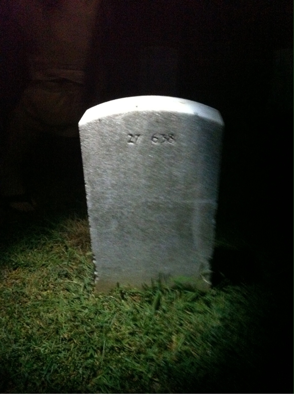 Back of headstone — William Mellinger
