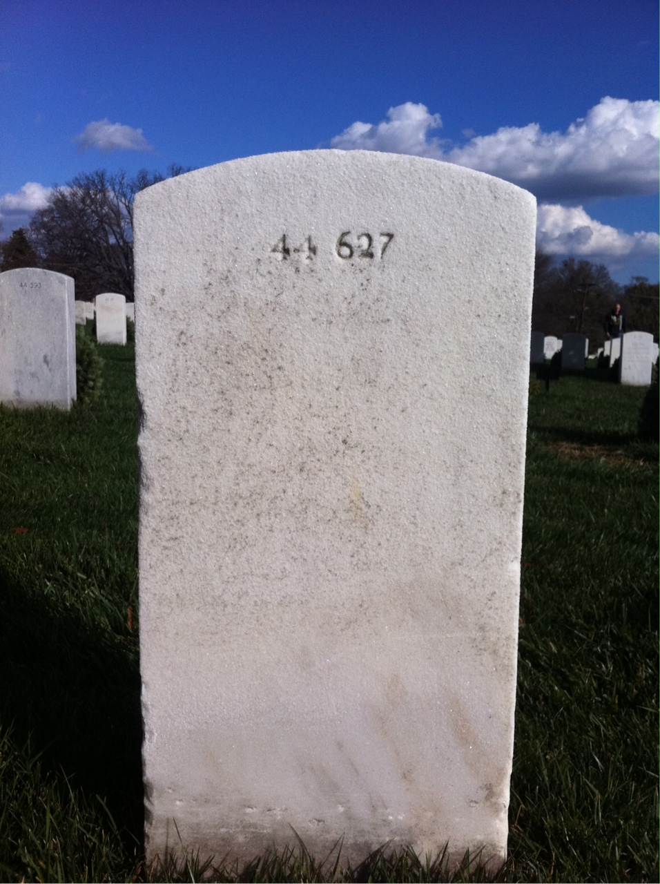 Back of headstone — Alexis Anderson