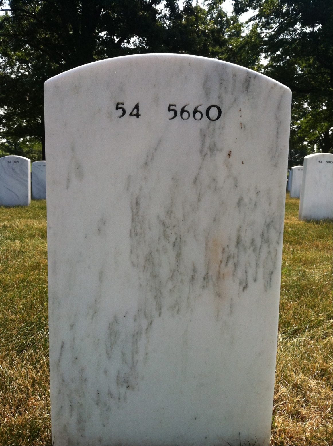 Back of headstone — Francis Howard