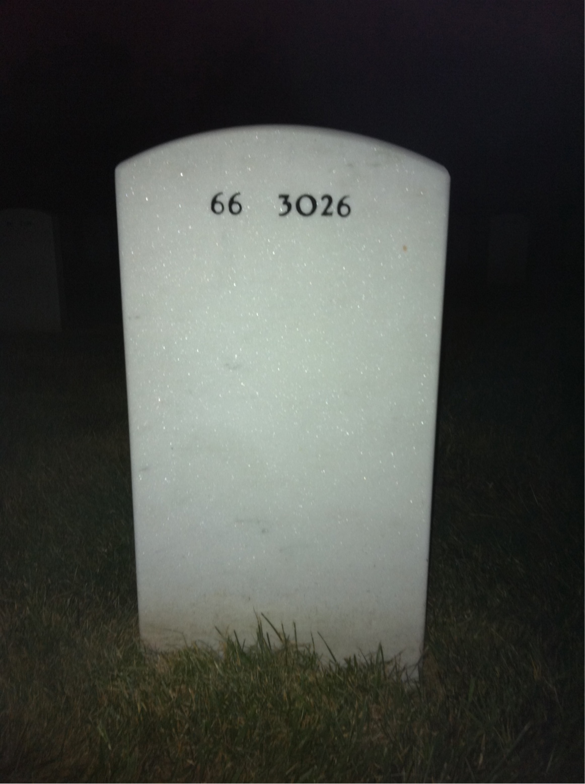 Back of headstone — Paul Schreiber