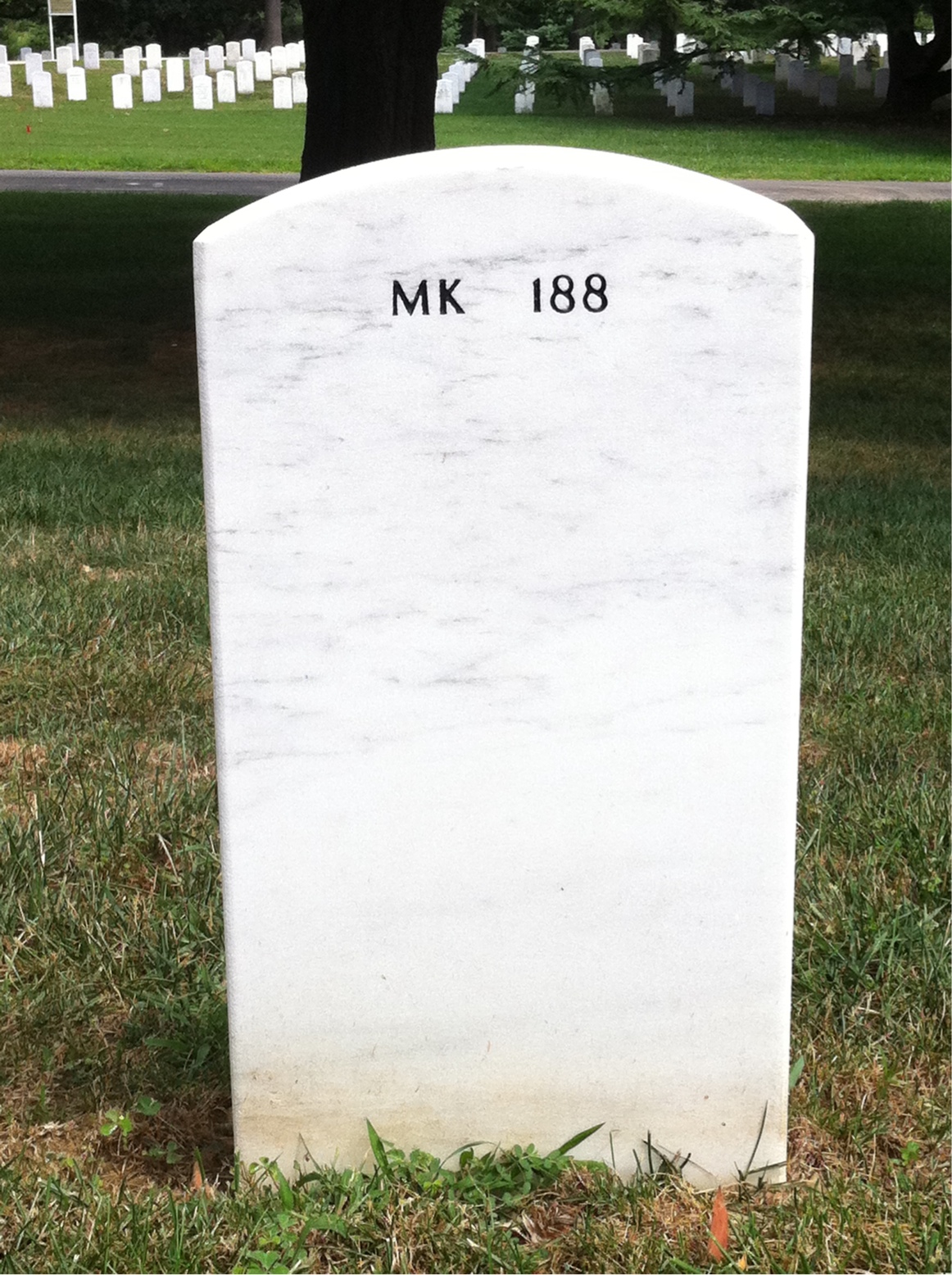Back of headstone — William Sheppard