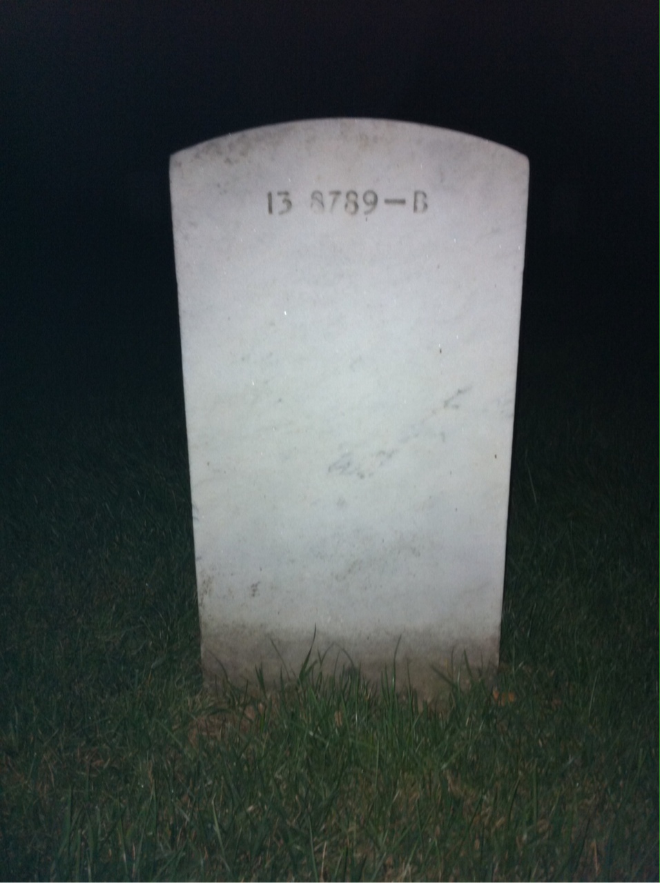 Back of headstone — Gerald Mull