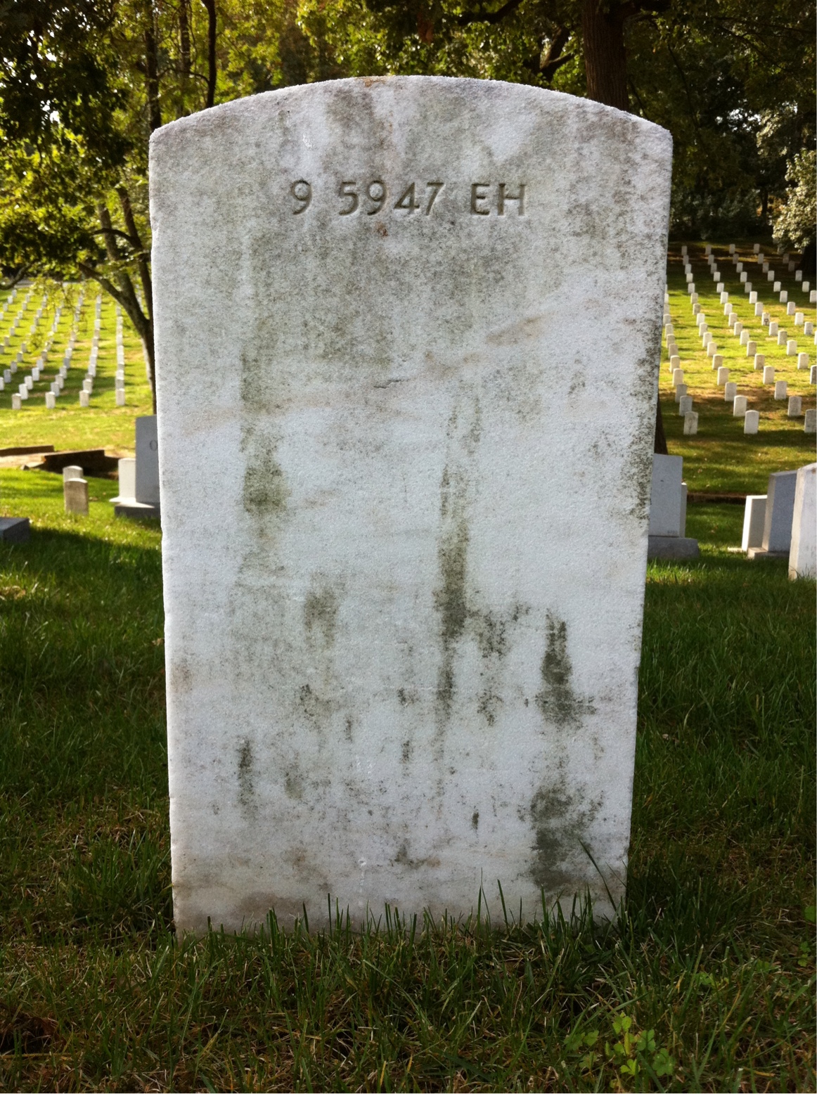 Back of headstone — Kathryn Aberle