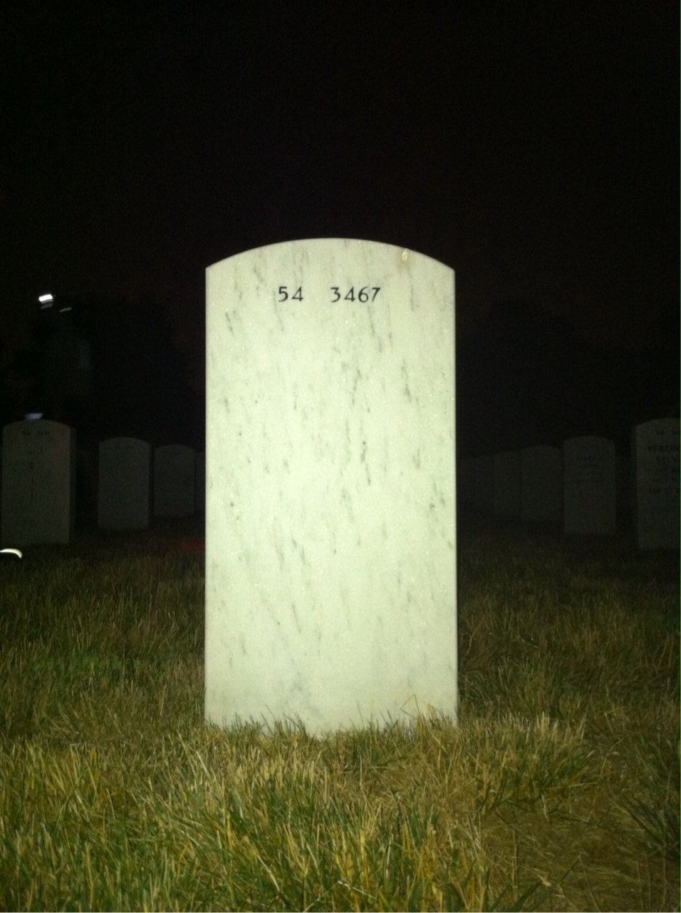 Back of headstone — Kenneth Wagenbach