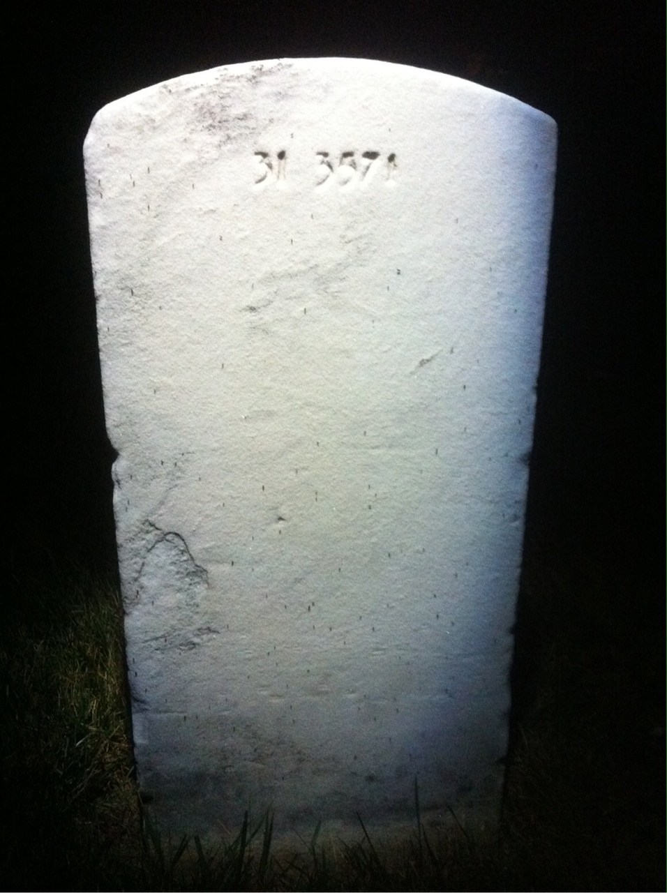 Back of headstone — Viola Baker