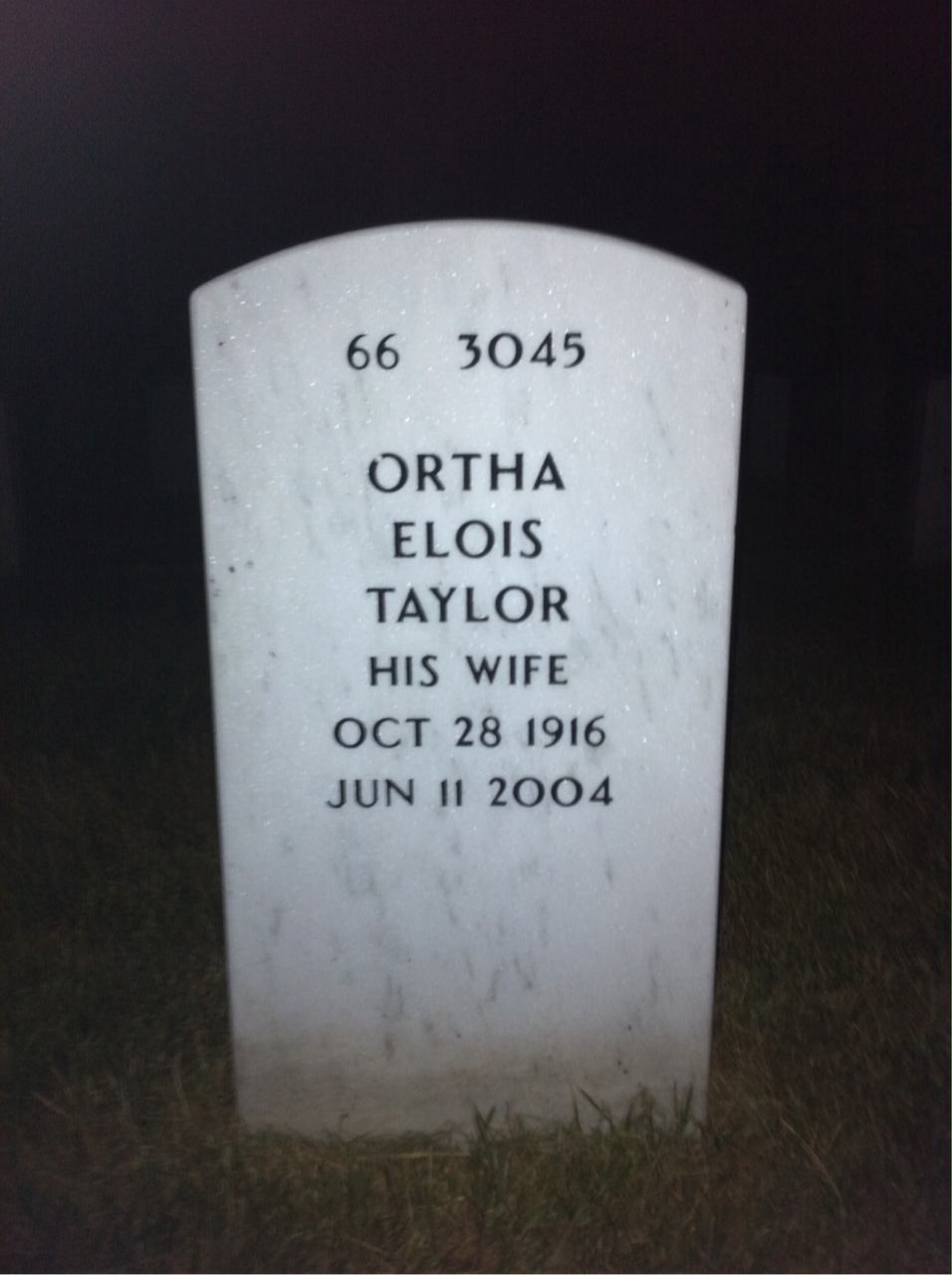 Back of headstone — George Barten