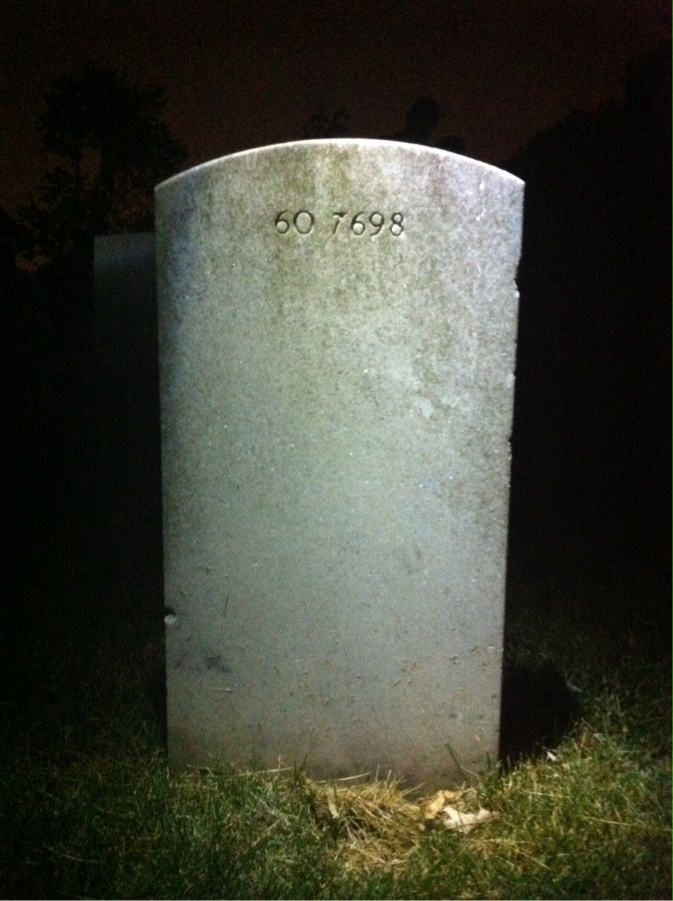 Back of headstone — Cathy B Foster