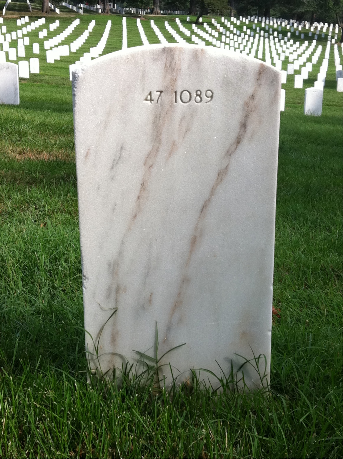 Back of headstone — James Banks