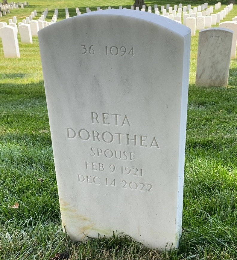 Back of headstone — Harold Boulden