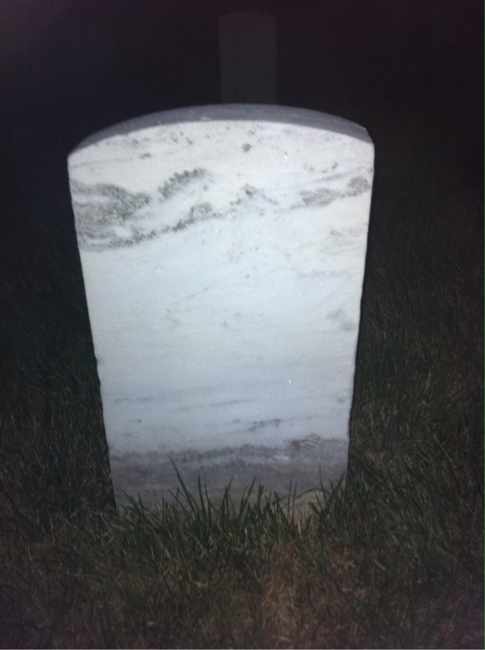 Back of headstone — James Baldwin