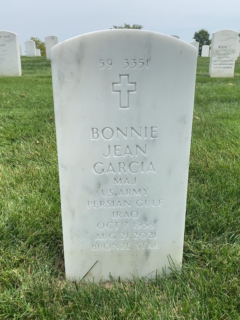 Back of headstone — Anthony Garcia