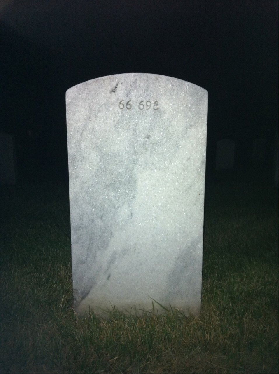 Back of headstone — Joseph Moninger