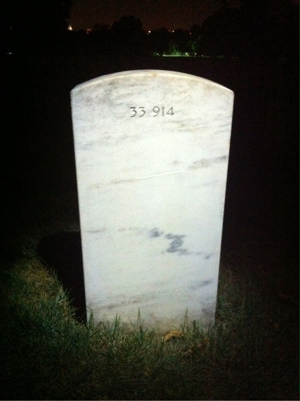 Back of headstone — Barbara Baker