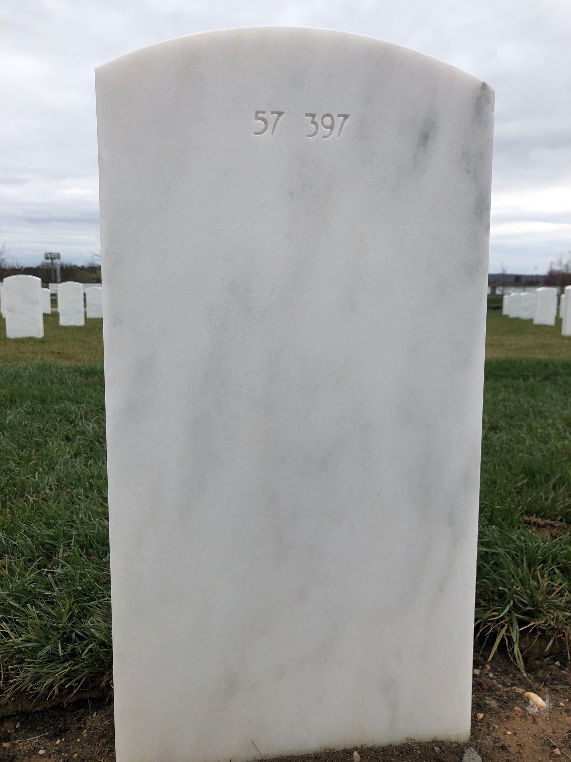 Back of headstone — Wilford W Lewis