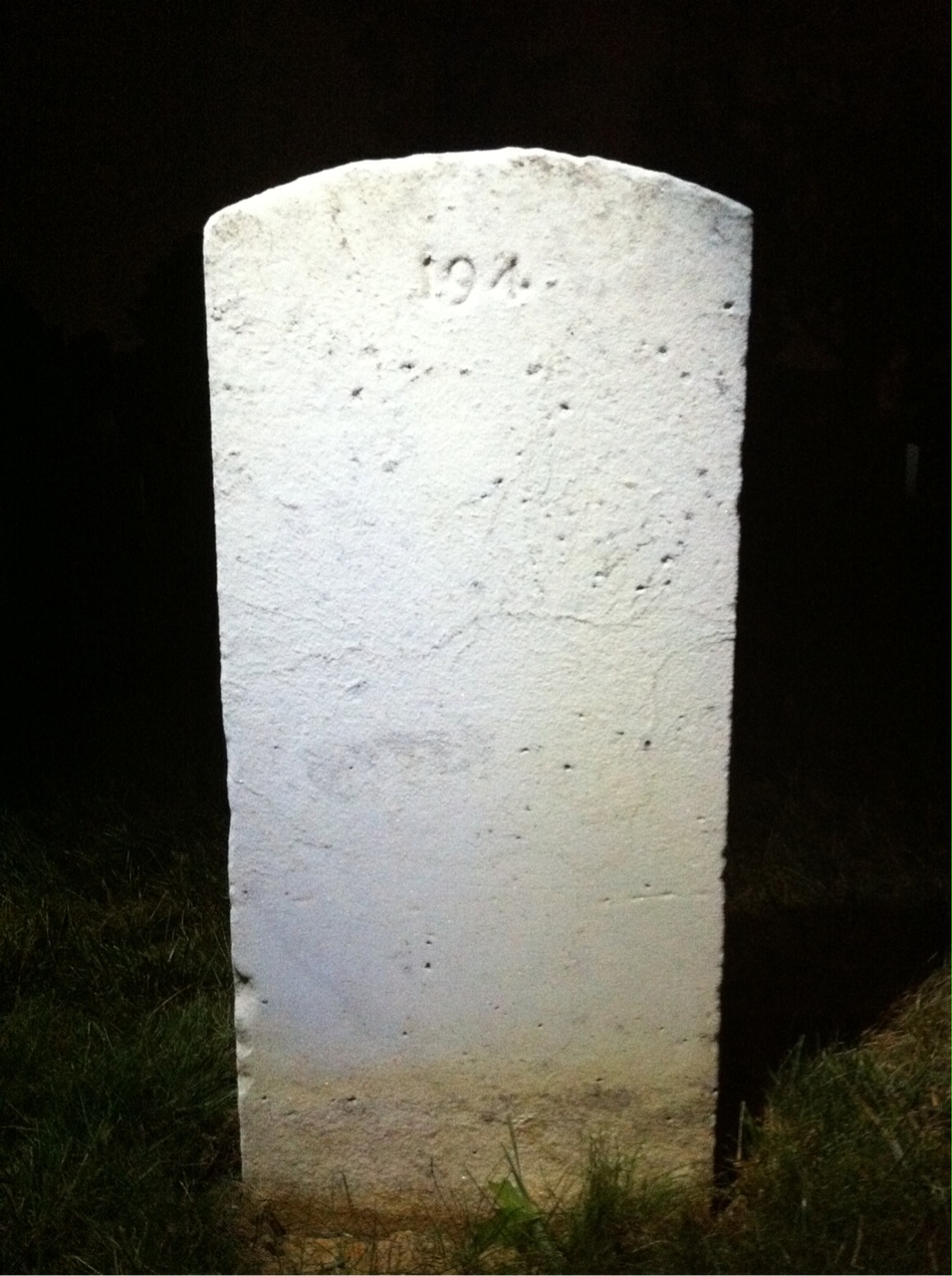 Back of headstone — John Bacurin